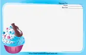 Ice Cream Sprinkles Blue