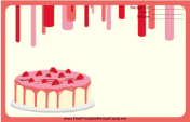 Red Strawberry Cake