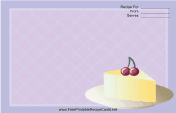 Cheesecake and Cherries — Purple