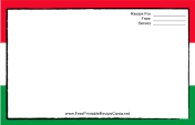 Italian Flag White
