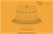 Pedestal Cake (Orange)