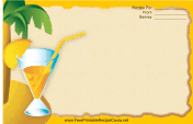 Palm Tree Drink Orange