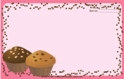 Pink Chocolate Chip Muffins