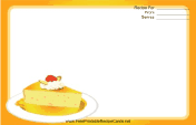 Yellow Cheesecake