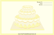 Yellow Tiered Cake