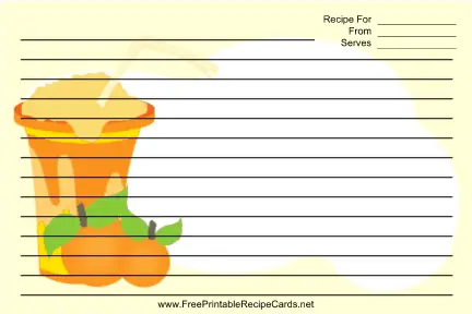 Apricot Drink recipe cards