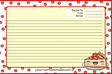 Kawaii Cheesecake recipe cards