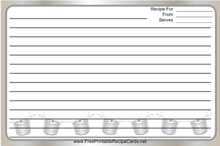 Pot Gray recipe cards