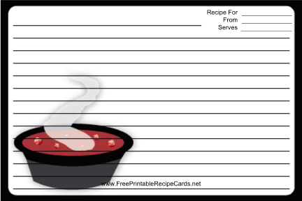 Soup Black recipe cards