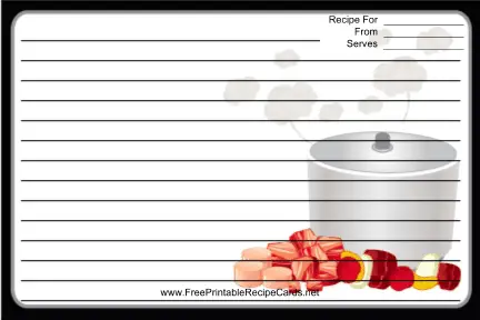 Steaming Pot Black recipe cards