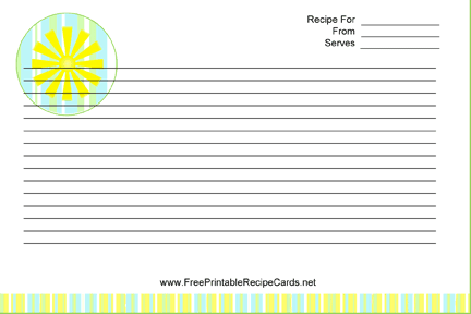 Summer recipe cards