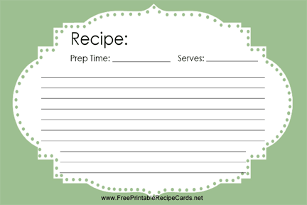 Vintage recipe cards