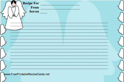 Angels recipe cards