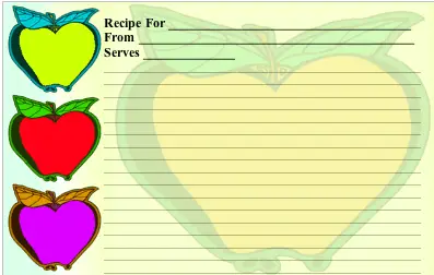 Apple Design recipe cards
