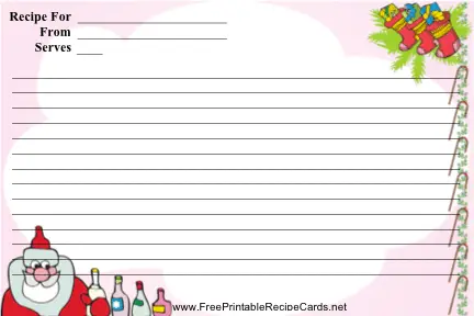 Christmas recipe cards