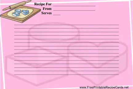 Cookies with Rolling Pin recipe cards