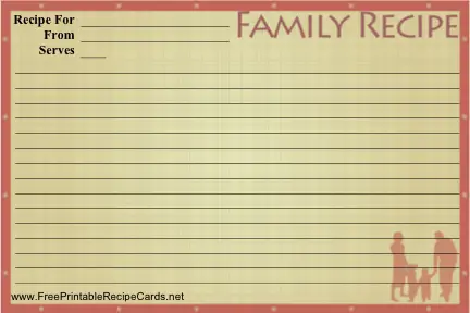 Family recipe cards
