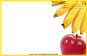 Apple Bananas Yellow