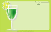 Colorful Green Cocktail
