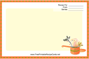 Cooking Pot recipe card